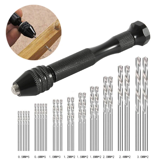 5PCS Hand Drill Aluminum Alloy For Models Hobby DIY 0.3-3.2mm Small Hand  Drill Woodworking Drilling Tools - AliExpress