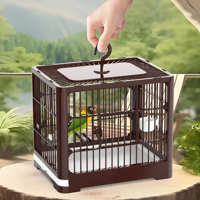 Visual Reference: Birdcage Portable Bird Carrier Bird Travel Container Travel Cage With