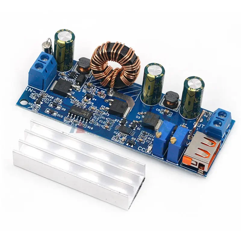 DC-DC 2-24V 3-30V USB 스텝 업 부스트 벅 모듈 정전압 정전류 전원 공급 장치 보드 80W 고전력
