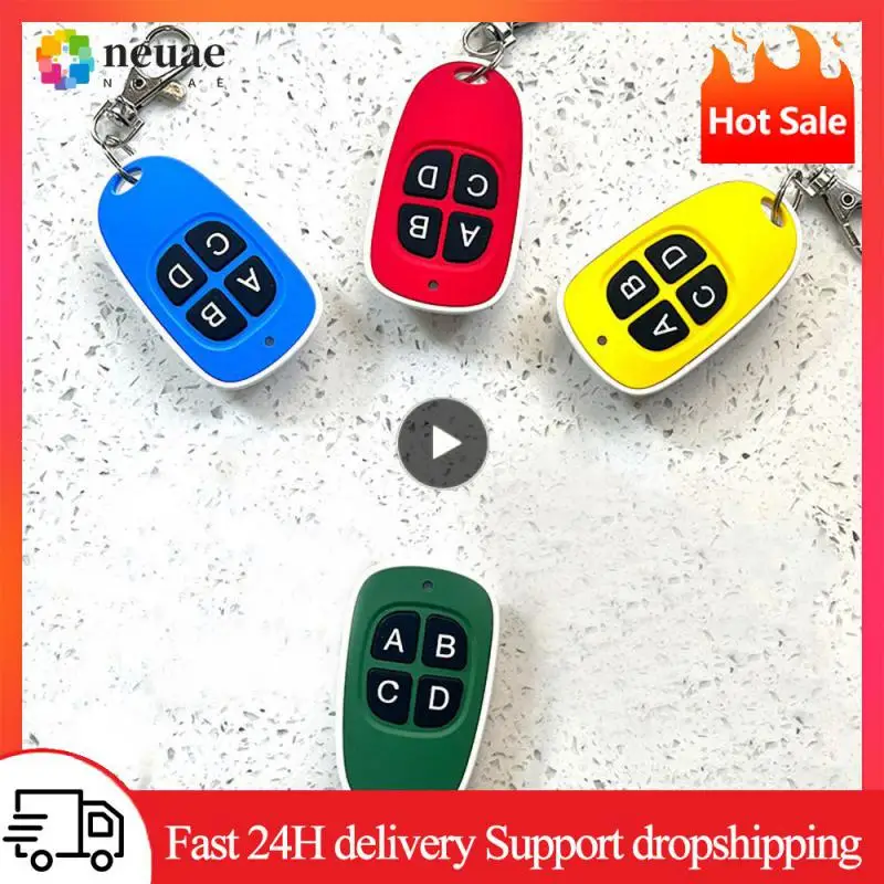 Telecomando Universale Per Garage 433 Mhz 4-Keys Door Gate Copy Control Clone Wireless Electronic Gate Control Copier Controller