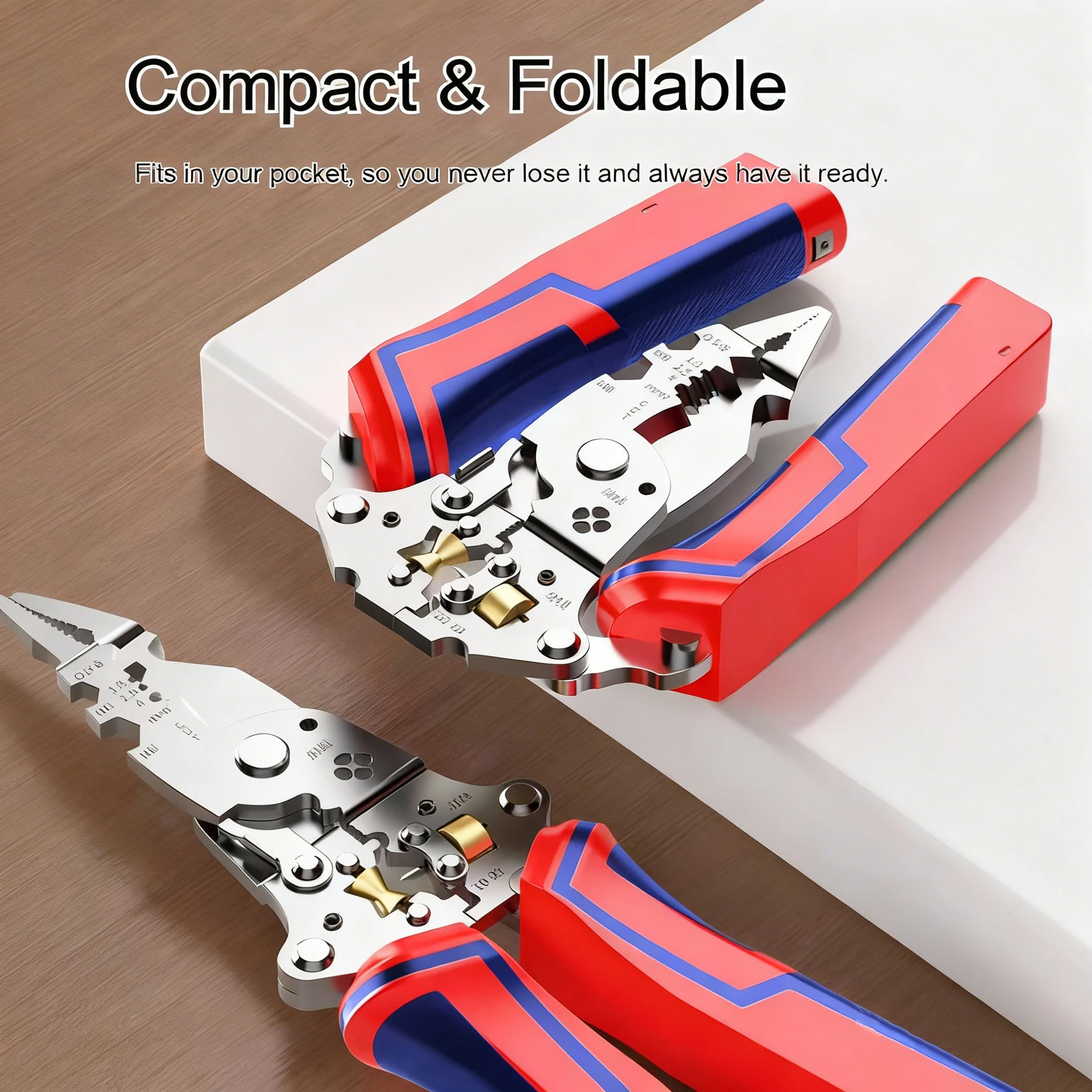 Foldable Wire Stripper 9 In 1 Multitool Electrician Pliers
