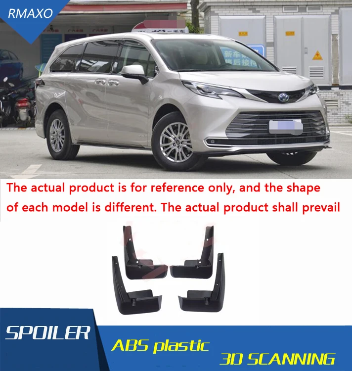 For Toyota Sienna 20222023 Sienna Mudflaps Splash Guards Front Rear