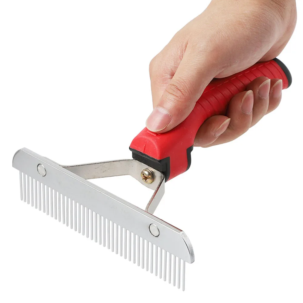 Dog Brushes for Grooming Large Dogs Long Hair Dog Rake Pet Grooming Brush Steel Comb for Golden Retriever Husky German Shepherd