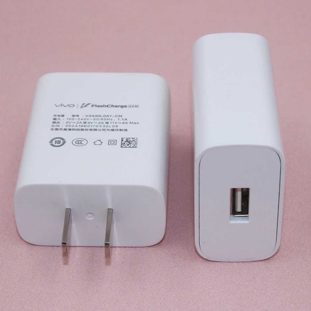 Original ViVO FlashCharge Charger 44W 33W Power Travel Adapter USB