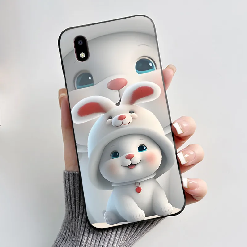 Luxury Cute Love Rabbit Cartoon Shockproof Silicone Back Cover Case