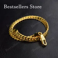 Argent sterling 925, or 18 carats, bracelet en relief de 5 mm – À la mode pour hommes et femmes, charmant, cadeaux et bijoux de mariage 4