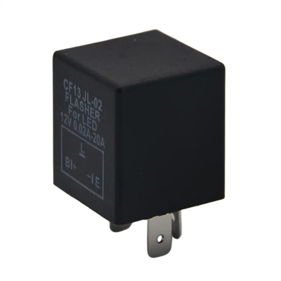FIX Relè Lampeggiante LED 2 Pin 12V Per Moto – Regolatore Di Frequenza Flash - 3