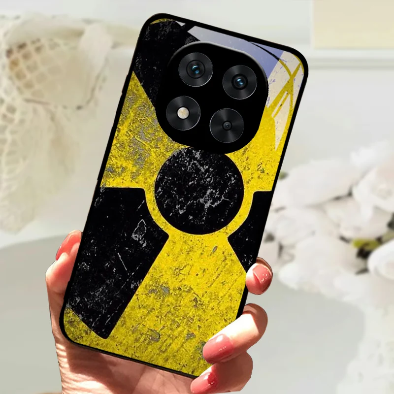 Cute Animal Tempered Glass Phone Case with Shockproof Bumper
