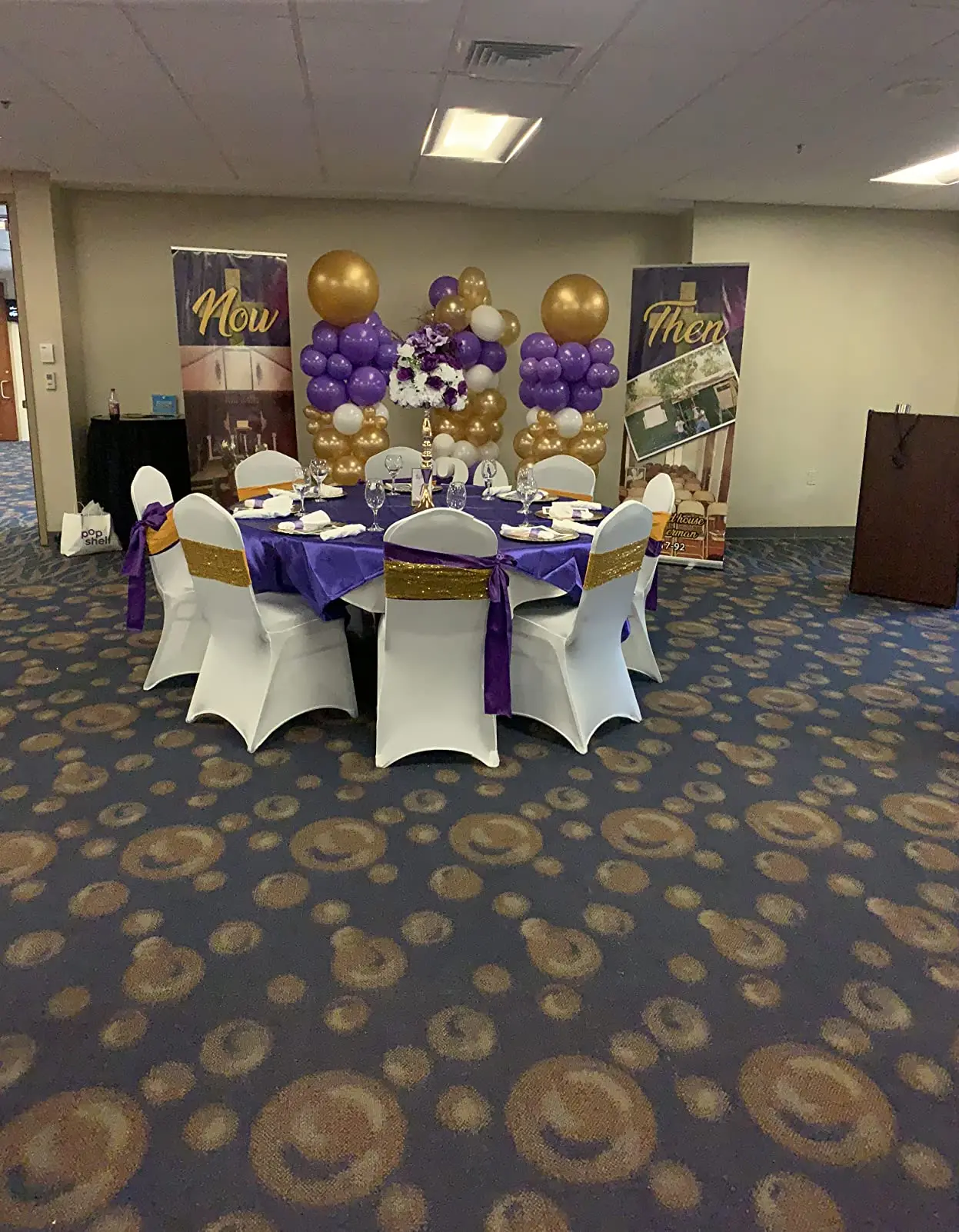 Description Picture 4 of item50pcs Stretch Sequin Chair Sashes Chair Bands One-Sided Sequins Decor for Hotel Wedding Reception Party Event Baby Shower