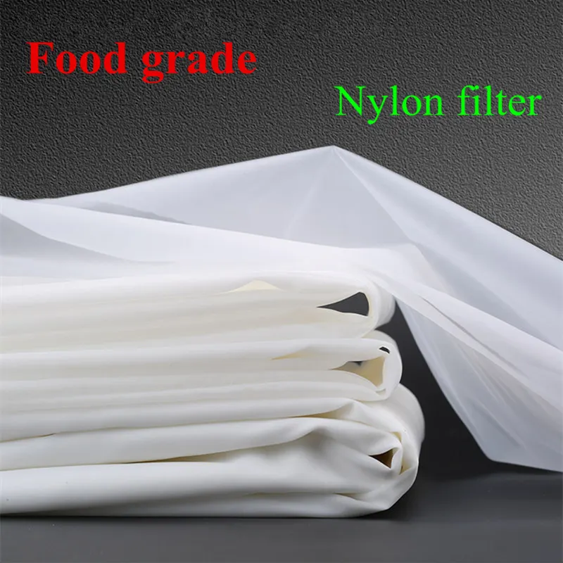 Nylon net filter 20/40/60/80/100/120/150/200/250/300/350/400/450/500mesh 180-25 micron nylon wine water filter paint ink purify 1 1m gauze water nylon filter mesh soya bean paint screen coffee wine net fabric industrial filter cloth