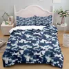 Camouflage Soldier Campus Duvet Cover Set EU Single Double King US Twin Full Queen Cal Children Bed Linen Set 5