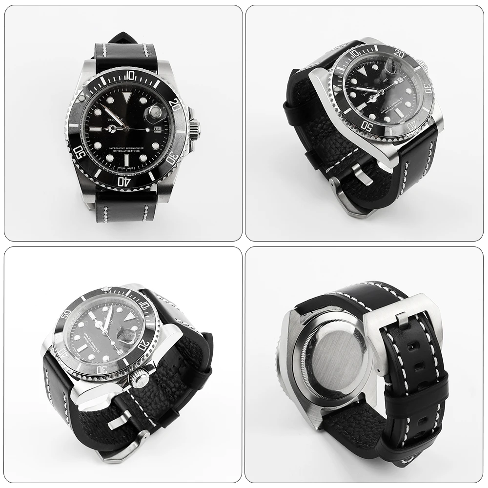 Hand-Stitched Quick Release 20mm Watch Strap – Premium Handmade Wristband Accessory