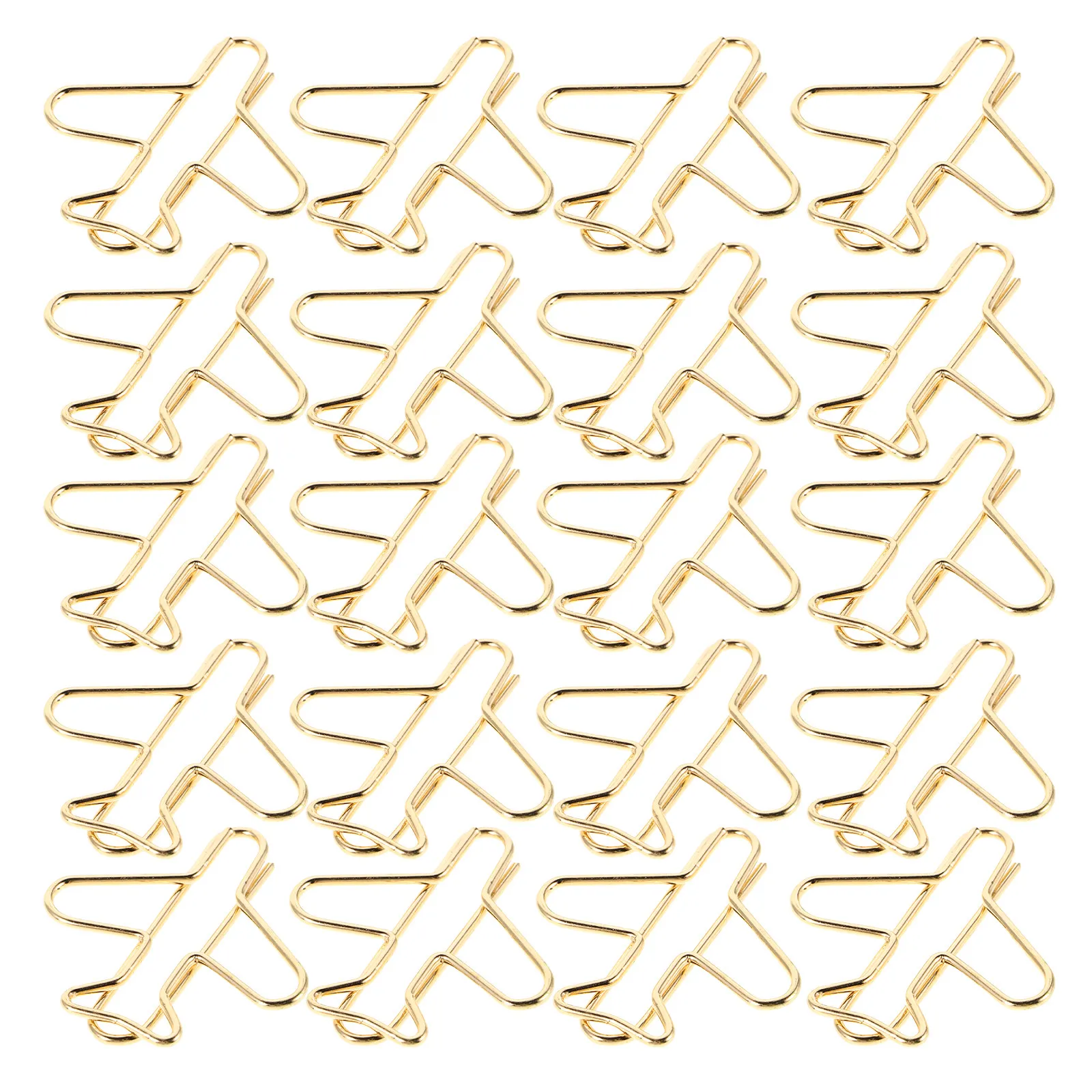 20Pcs 귀여운 비행기 종이 클립 북마킹 플래너 페이지를 위한 작은 금속 클립 책상 정리 여행 노트북 공예 사용