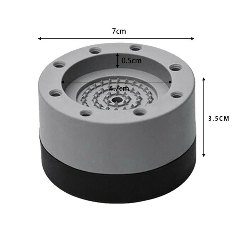 4Pcs Washing Machine Anti Vibration Pads Universal Dampers Fixed Base Lifting Rubber Feet Anti Slip Mute Furniture Leveler