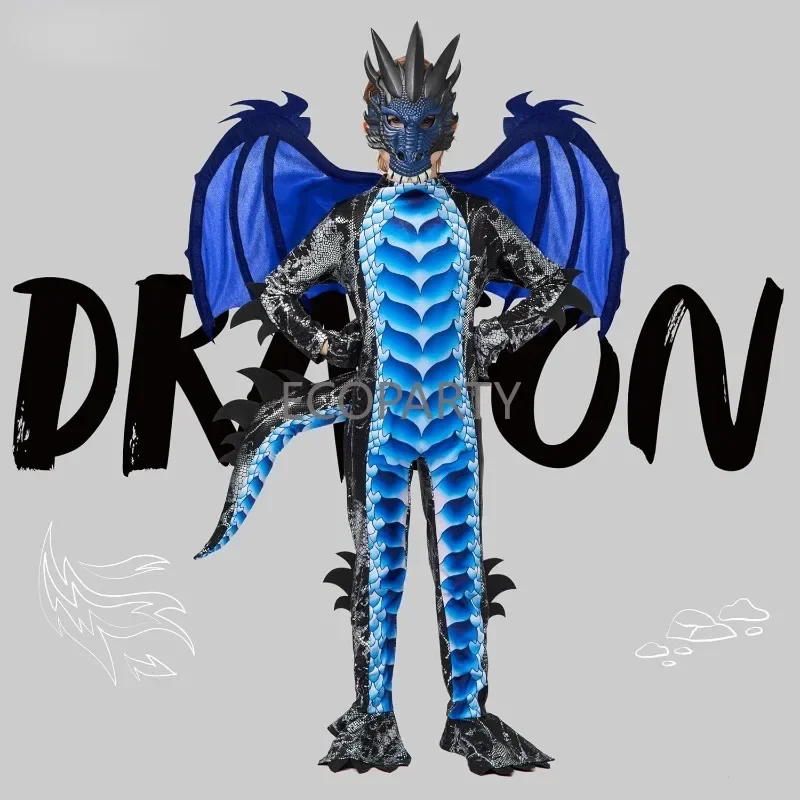 Kids Halloween Dragon Costume Set
