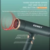Kemei Professional Ionic Hair Dryer Powerful 1500W Fast Drying Low Noise Blow Dryer 2 Concentrator Nozzle 1 Diffuser Attachments 2