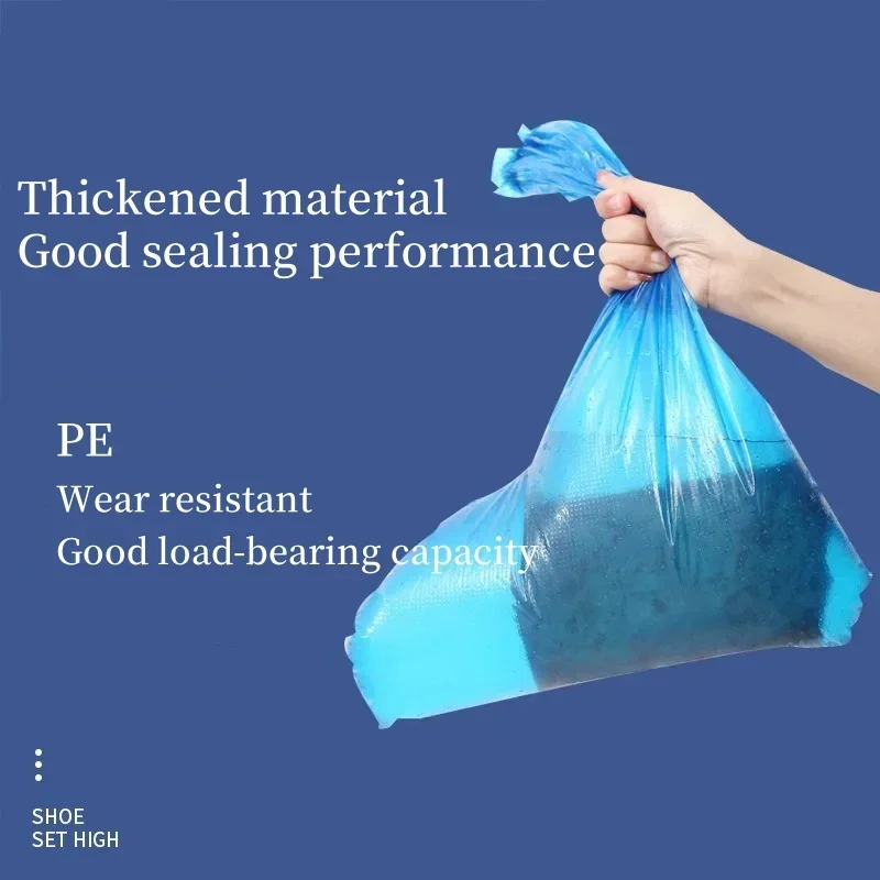 Shoe Covers Rain Shoe Covers Disposable Shoe Covers Plastic Shoe Cover 1/3/5Pairs Disposable shoe boots rain waterproof shoes cover men Ms. plastics Thickened Wear-resistant Isolation Foot Cover