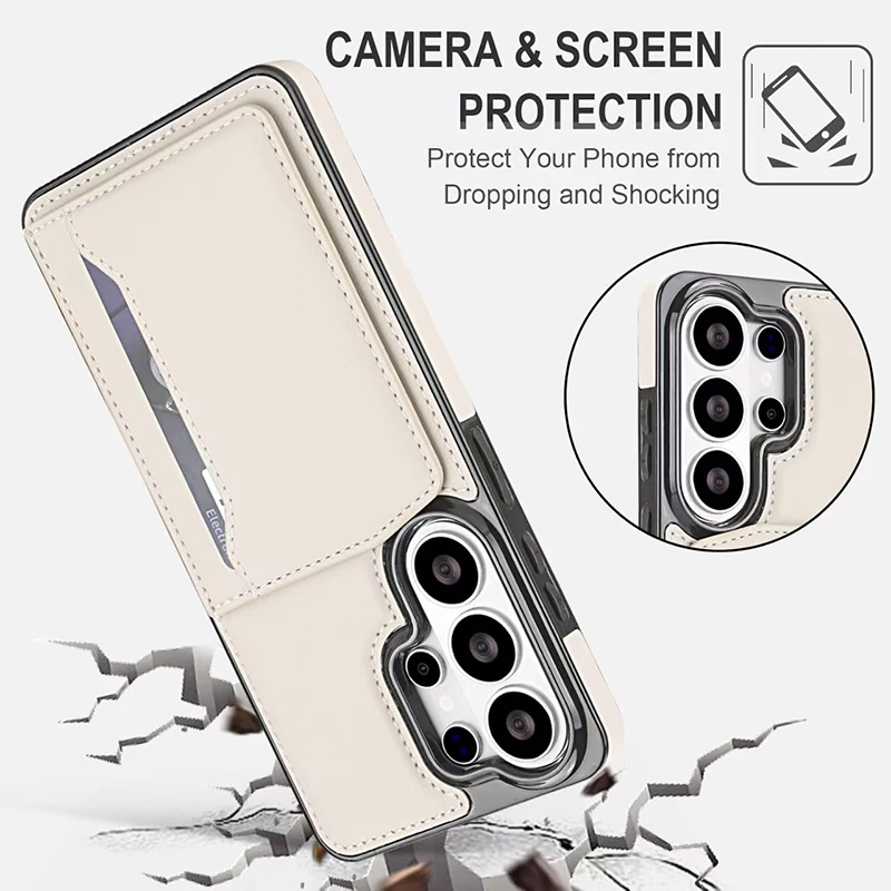 Multifunctional Magnetic Card Holder Phone Case with Enhanced Protection