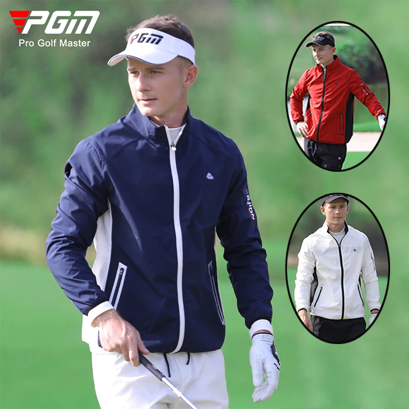Pgm Men's Spring New Clothing Golf Sports Lightweight Jacket Male Waterproof Windbreakers Man Quick Dry Leisure Sunscreen Top