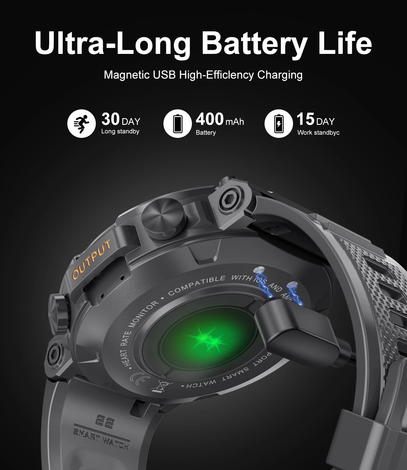 LIGE 2024 NEW Smart Watch for Men Bluetooth Sport 400mAh Long Standby 1.39 Inch 360*360 HD Screen Outdoors Smartwatch K56 Pro