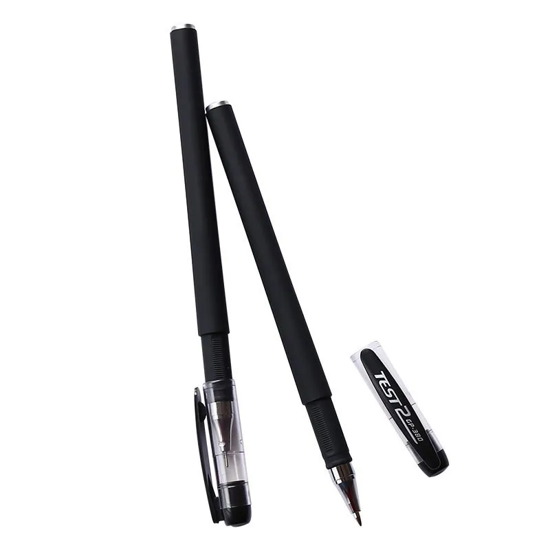 Frosted Black Ink Gel Pens - Aesthetic Stationery & Writing Supplies