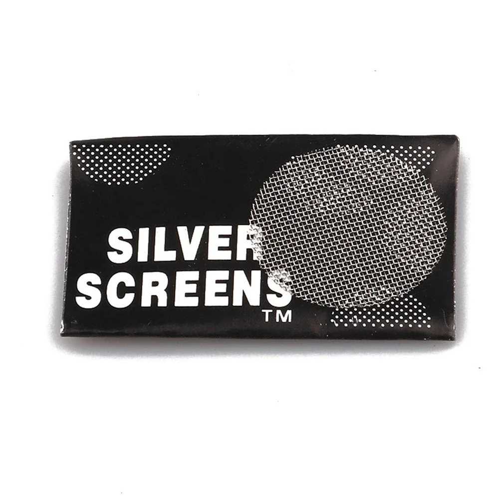 50/100PCS Tobacco Pipe Mesh Filter Silver Screen Hookah Water Pipe 20mm Thick Multifunctional Smoking Accessories 3