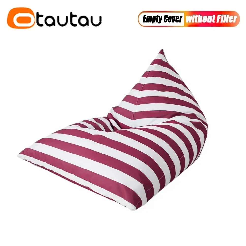 אואוטאו שעועית חיצונית תיק pouf ללא מילוי עמיד למים החוף גן פאף מים סלון puff סלון ז 'ה ספה מיטה sac sf076