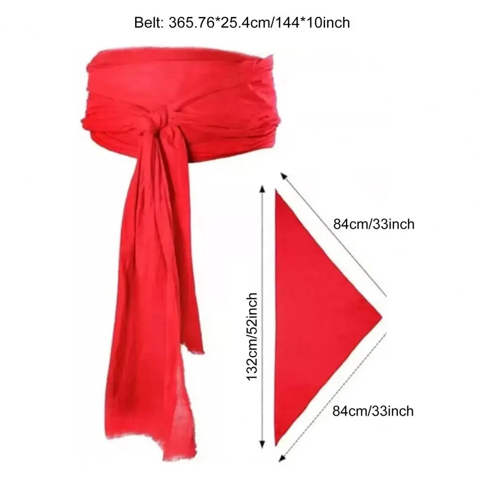 Pirate Costume Pirate Themed Headscarf Belt Set Lightweight Cosplay Costume Parties Halloween Christmas Stage Shows Prop cosplay costume men festival costume set