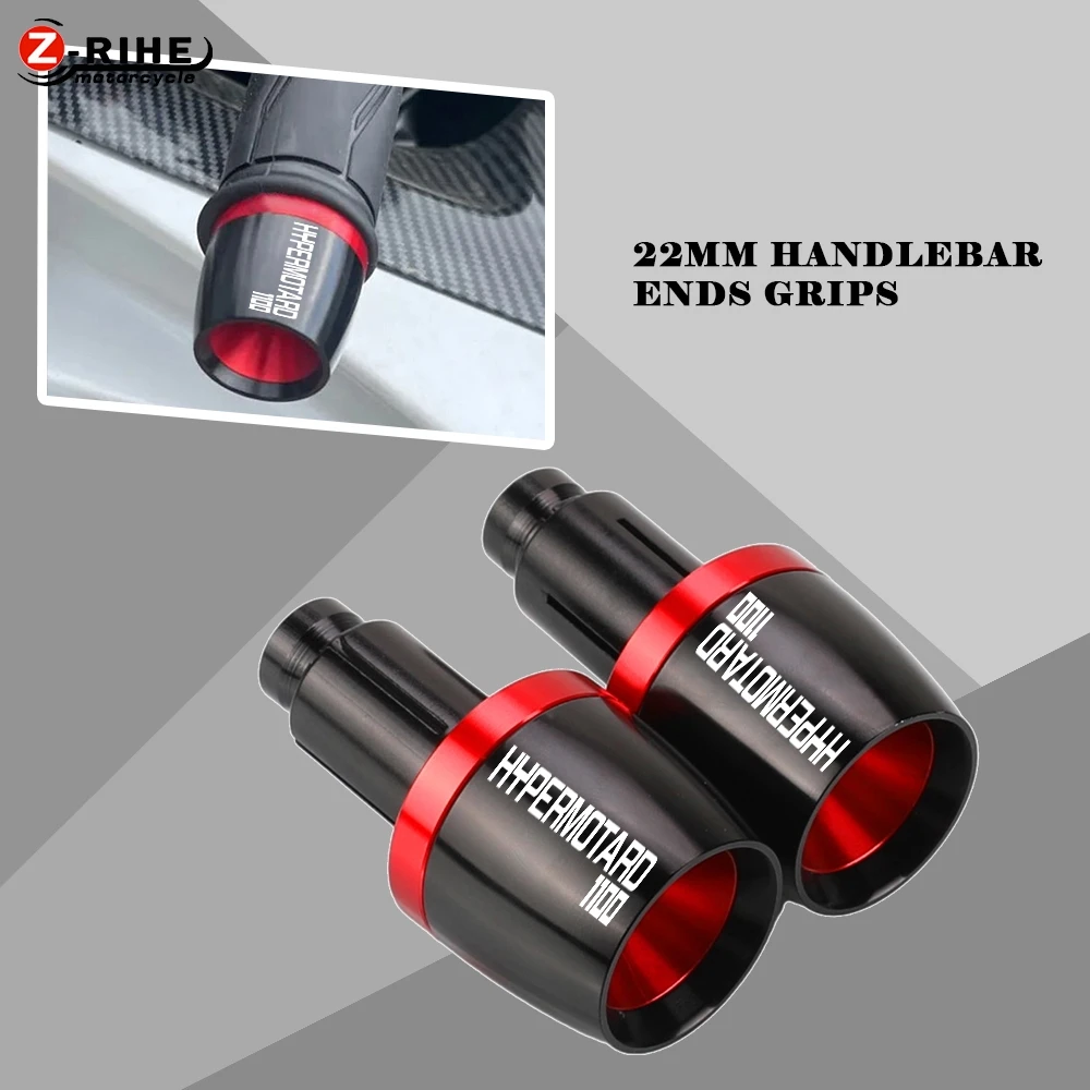 

For DUCATI HYPERMOTARD 1100 796 939 HYPERMOTARD796 7/8" 22mm Motorcycle Handlebar Grips Bar Ends Cap Handle Counterweight Plug