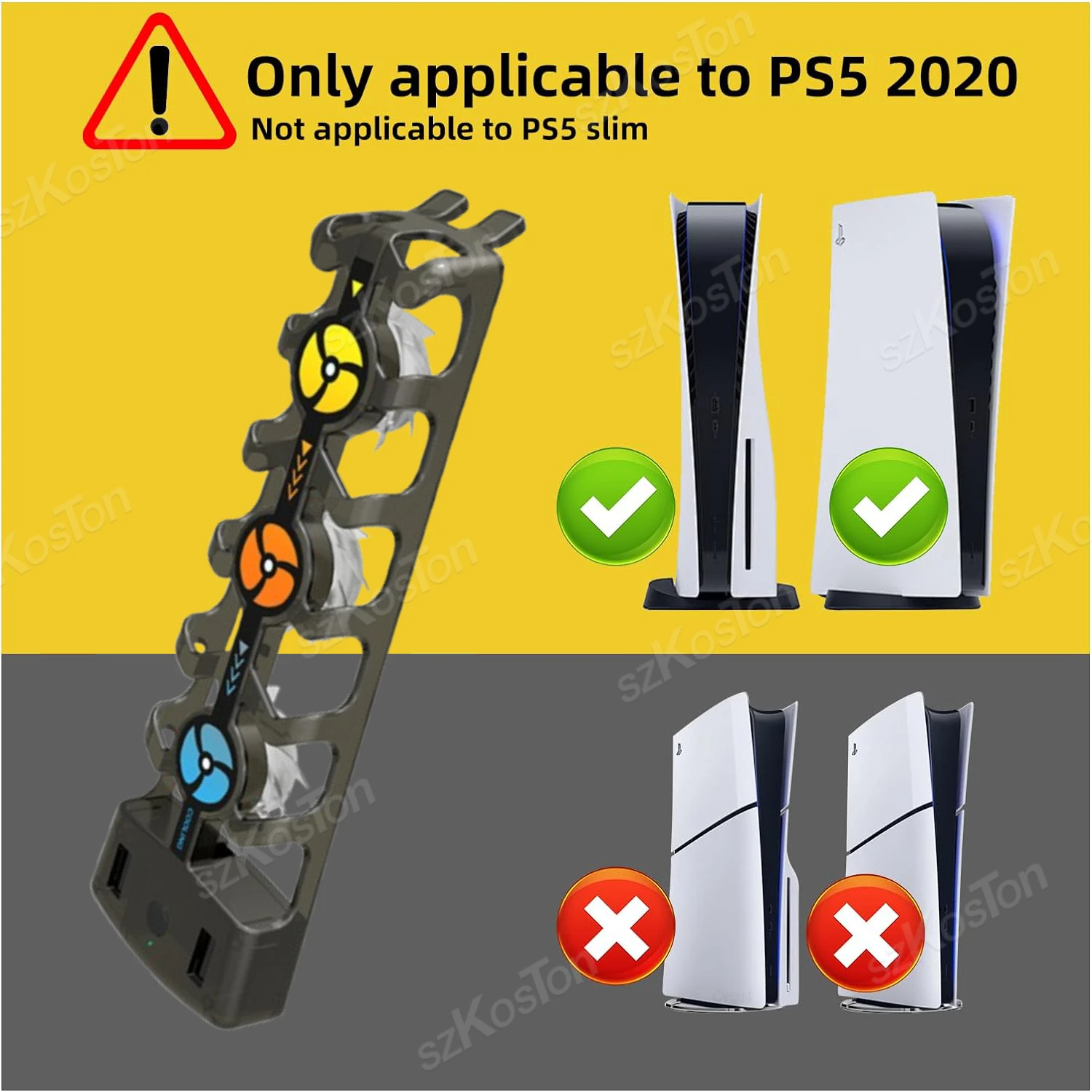 RGB Cooling Fan for Efficient 3-Speed Quiet Cooling System