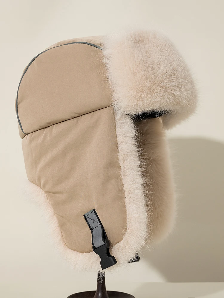 Winter Hats Women Men Earflap Russian Hat Cold-proof Keep Warm Winter Cap Faux Fur Hat Windproof Ski Cycling Thickened Beanie winter hat,fur hat,knitted earflap hat,knit beanie hat