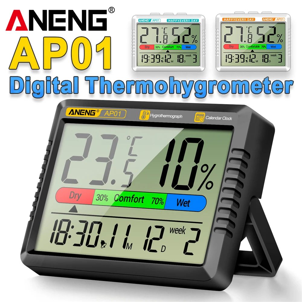 Temperature humidity meter ANENG AP01 LCD Digital Thermometer Hygrometer for Home