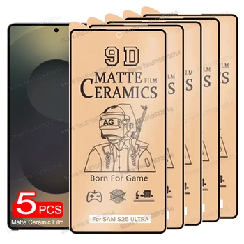 5PCS Pellicola in ceramica morbida opaca per Samsung S26 S25 S24 S23 S22 S21 S20 FE Note 10 Plus 20 S26 Ultra Proteggi schermo non in vetro