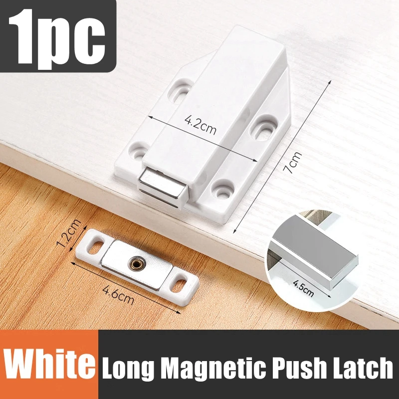 1pc ABS Push To Open Touch Release Door Catch Latch Hinge Cupboard Cabinet High Quality I372786919