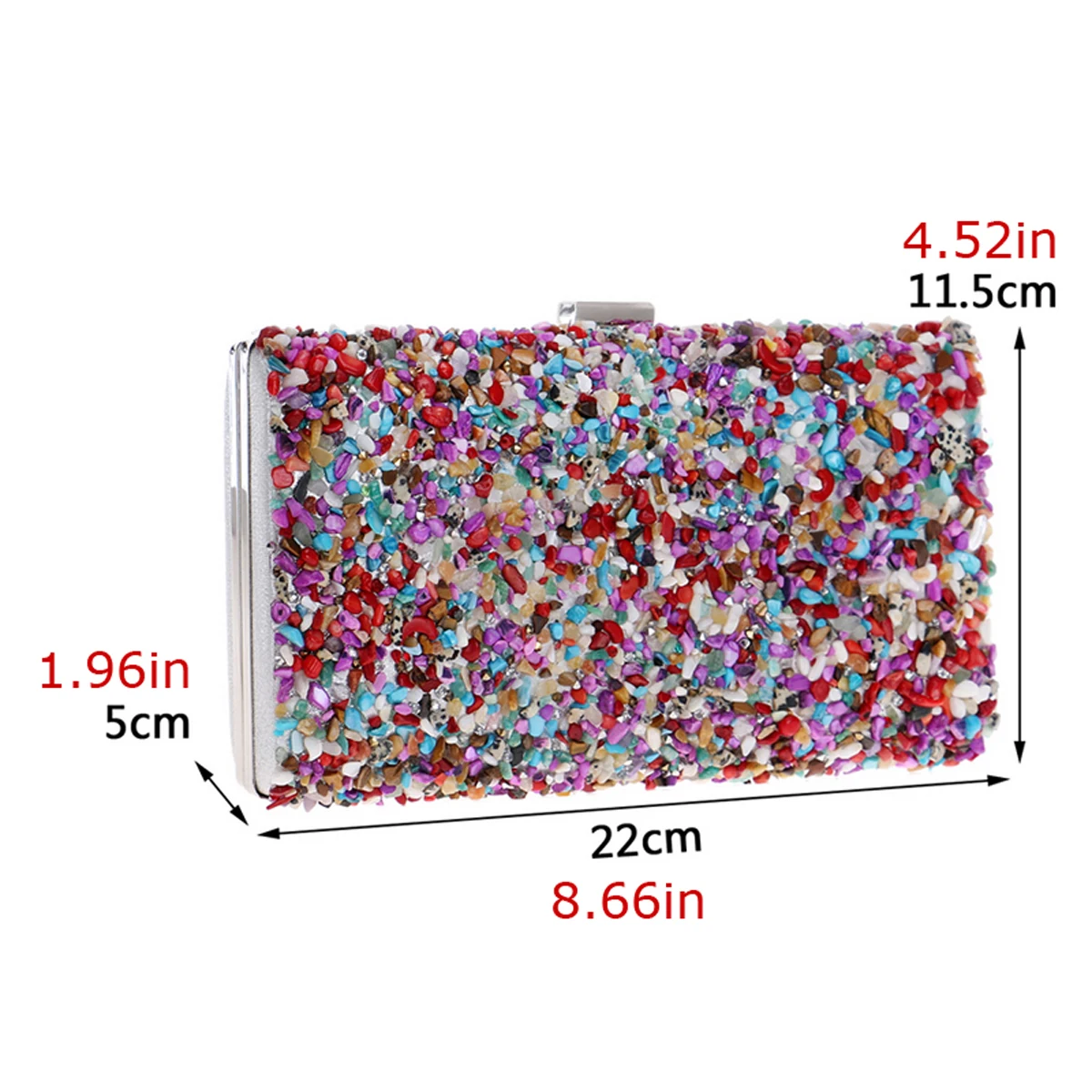 Diamond Rhinestone Clutch Evening Bag for Women