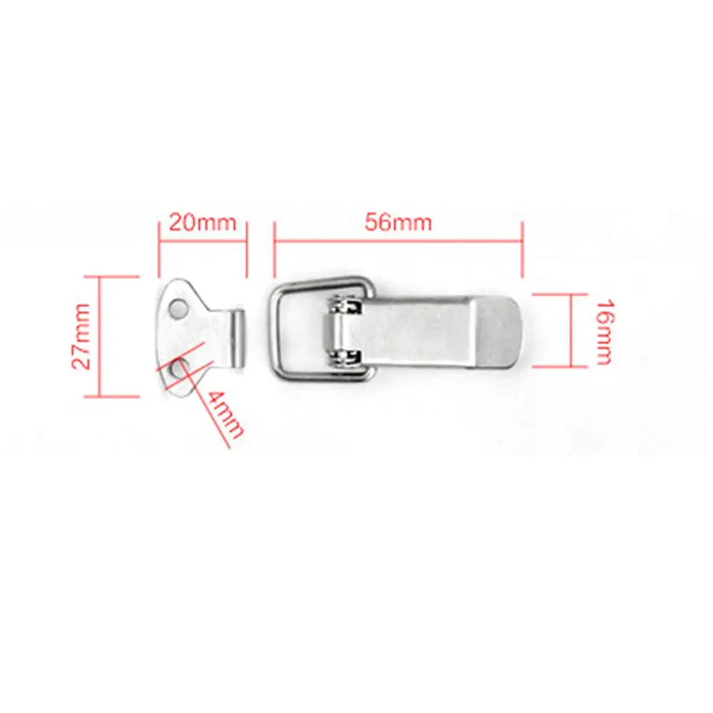 Description Picture 3 of item4 Pcs Office Toggle Catch For Door Window Spring Loaded Home  Improvement Furniture Hardware Cabinet Box Hasp Locks Buckle
