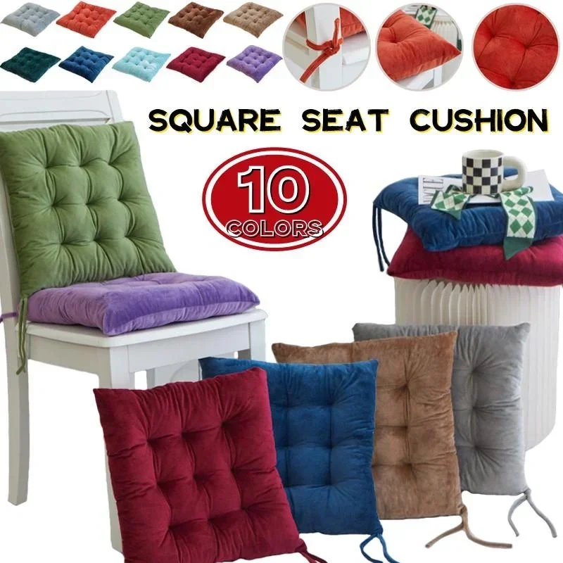 

Square Stool Cushions Pearl Cotton Office Computer Chair Protective Mat Cartoon Seat Pad Buttocks Chair Cushion Backrest Pillow