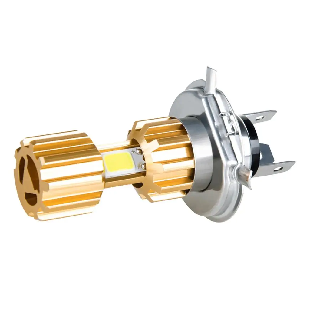 H4 Faro Moto Led Cob Chip Moto Lampadine 3400Lm Sostituzione Lampada