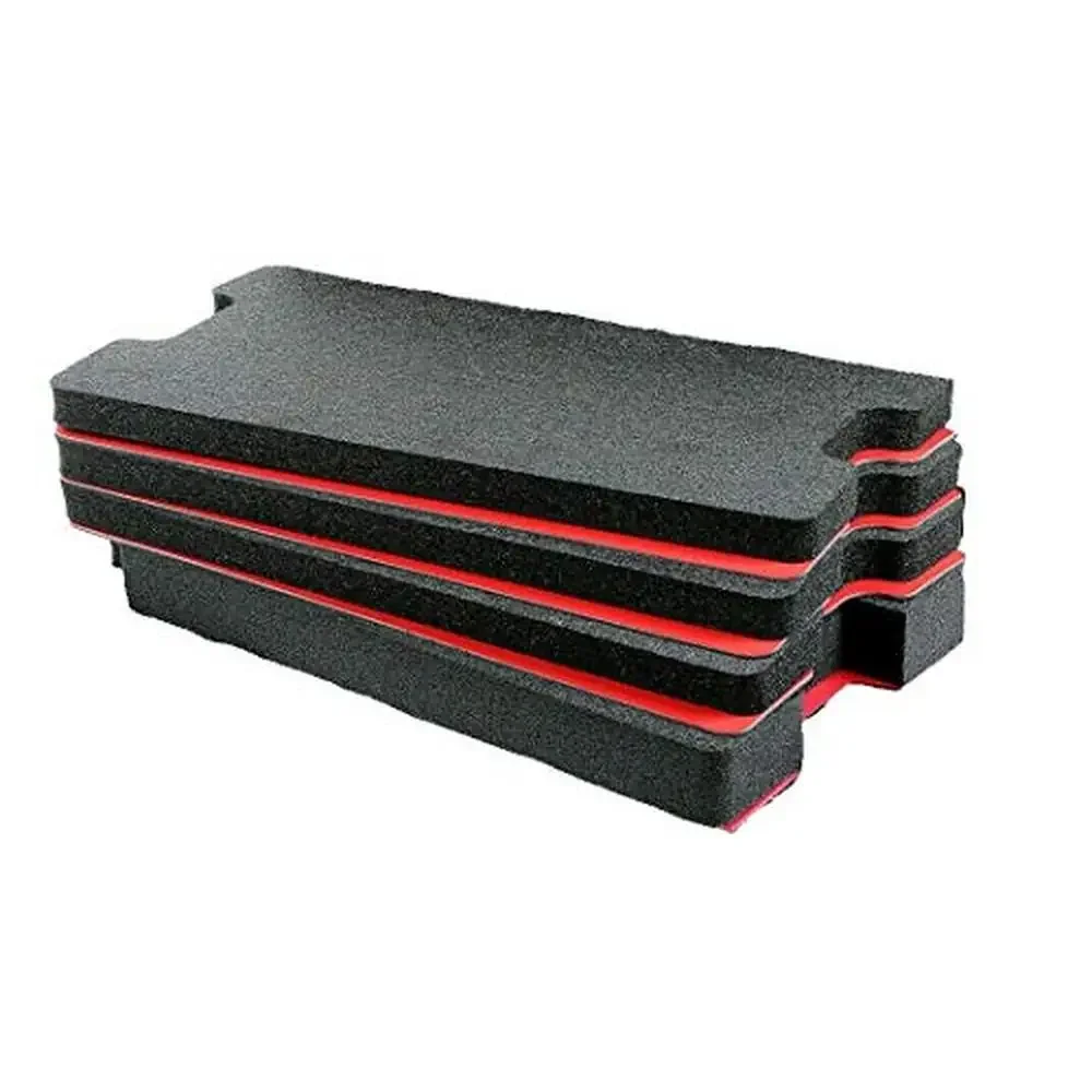 Custom Tool Control Foam Inserts ABS Plastic Pelican 1510 Case Shadowing Pallets 4 Black 2lb Foam 3 Red Hard Plastic Hand Holes