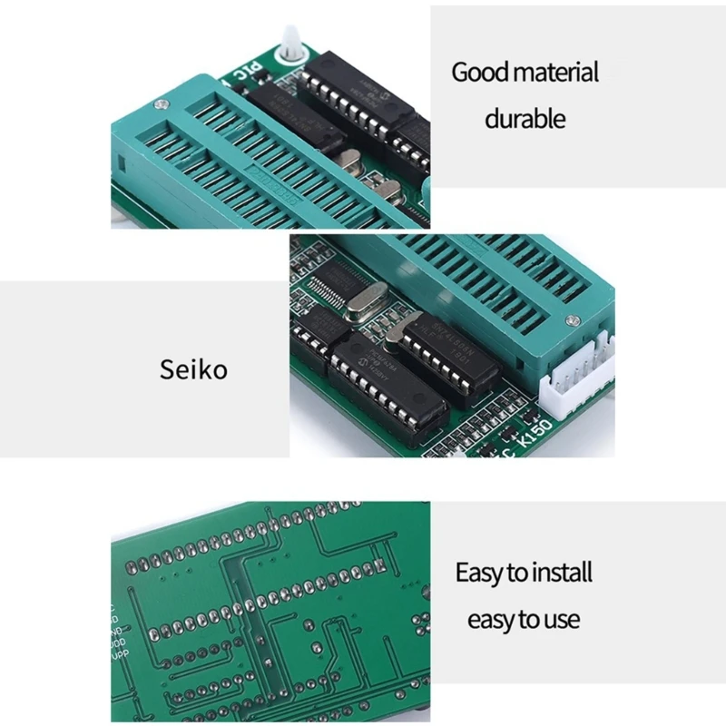 PIC K150 ICSP 프로그래머 USB 자동 프로그래밍 개발 마이크로컨트롤러, 30cm USB ICSP 케이블, 8 핀-40 핀 딥 칩