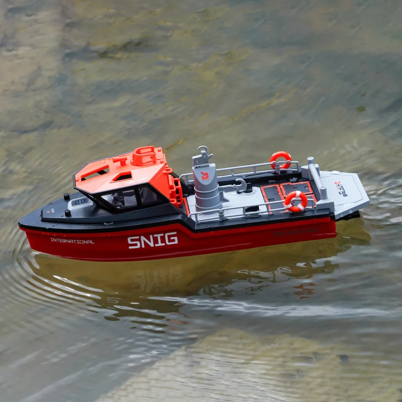 2.4GHz brushless RTR RC rescue boat electric high-speed speedboat model remote control boat children's and boys' toys 5