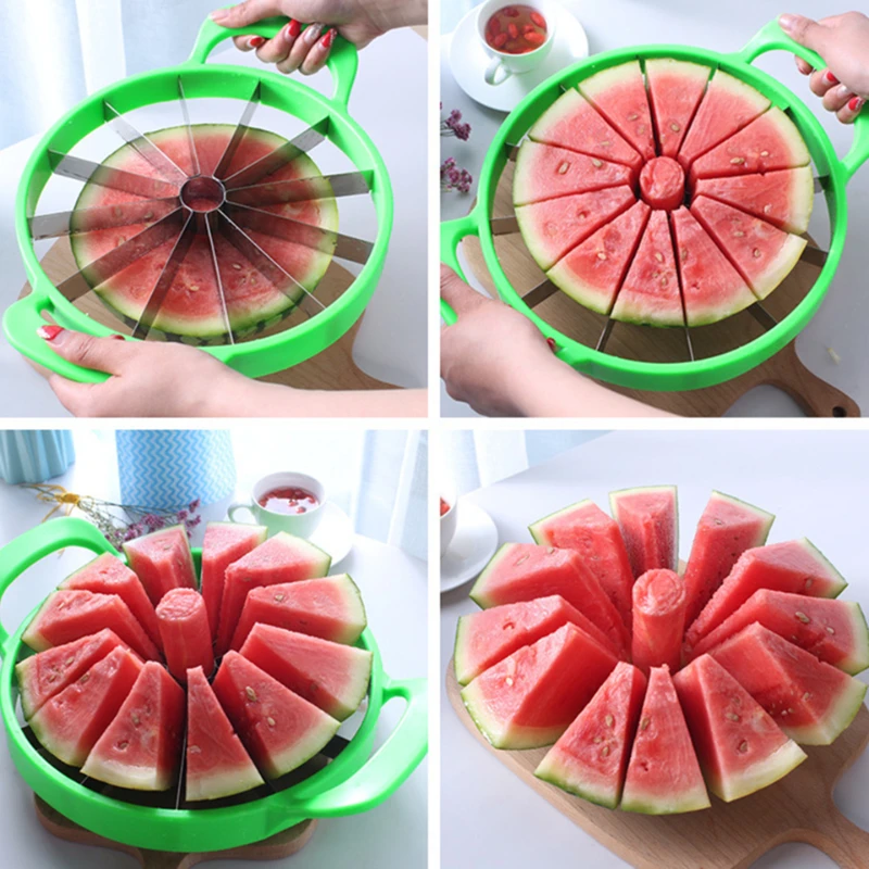 Stainless Steel Watermelon Slicer Kitchen Gadget - 1pc Watermelon