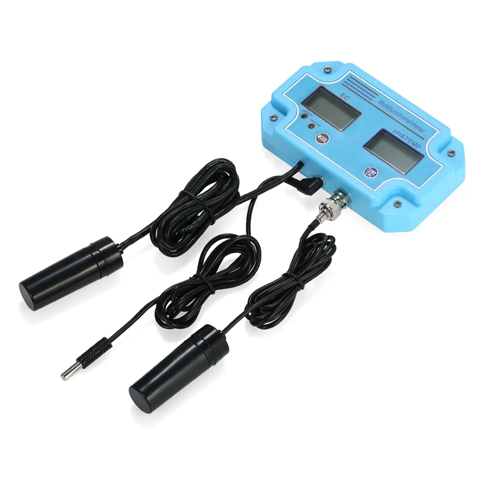 

Accurate Portable Water Quality Tester PH EC Temp Meter for Hydroponic Aquaculture Lab Measuring
