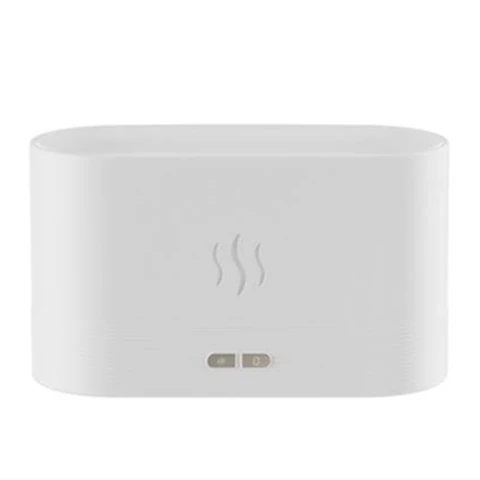 USB Simulation Flame Night Light with 180ML Water Tank Humidifier  For Bedroom Decoration Office Atmosphere Desk Lamp