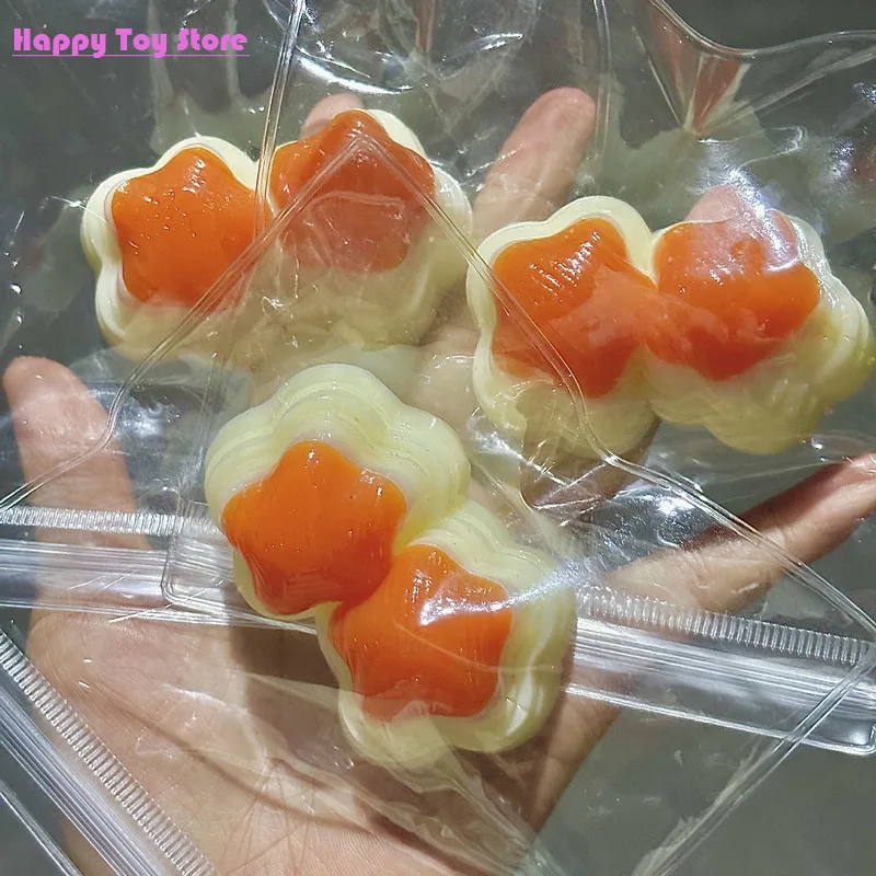 

New High Appearance Level Double Egg Yolk Star Cream Stick Pinch Loku Water Feeling Vent Stress Play Learning Office Toy