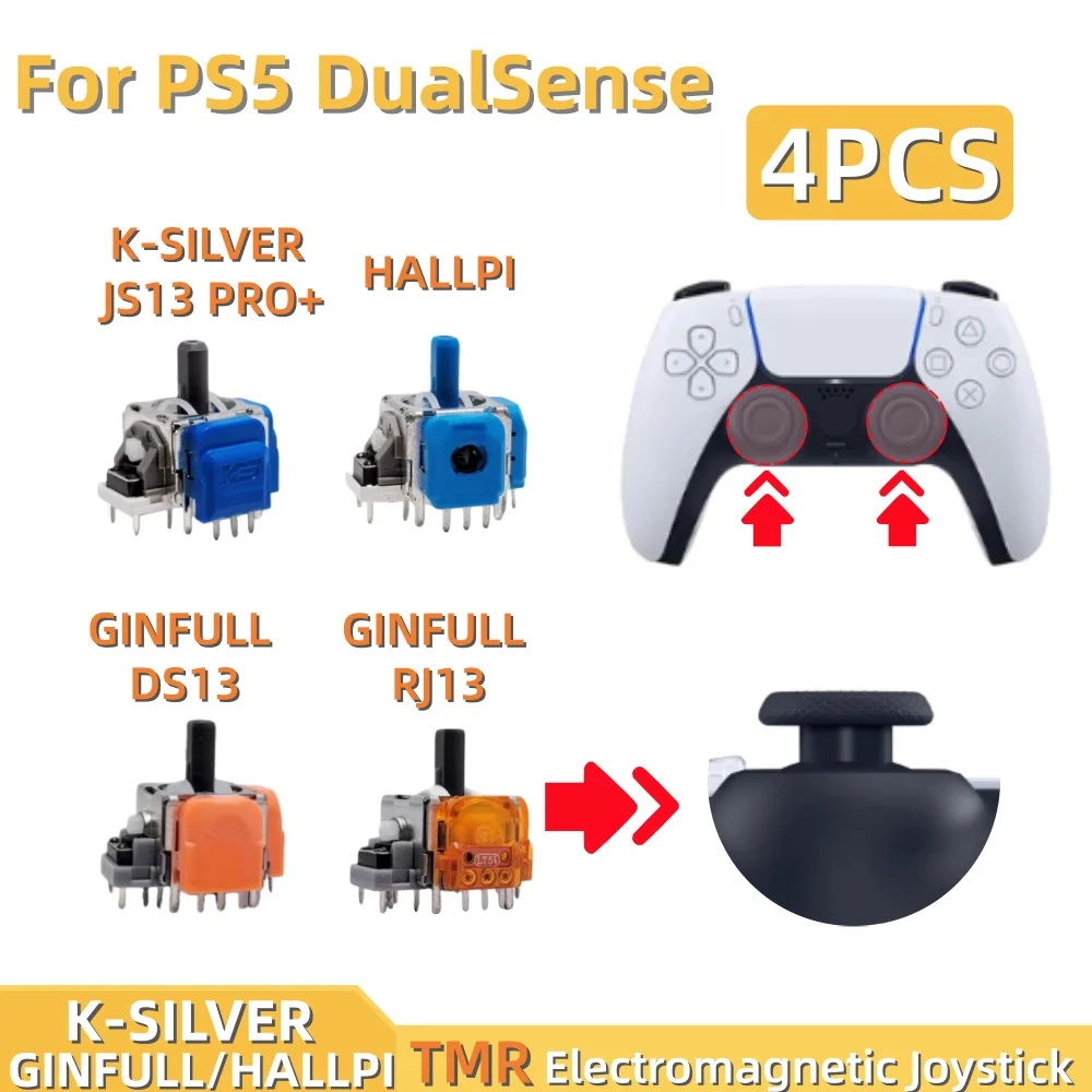 4pcs TMR Electromagnetic Joystick Joystick Control Magnetic For