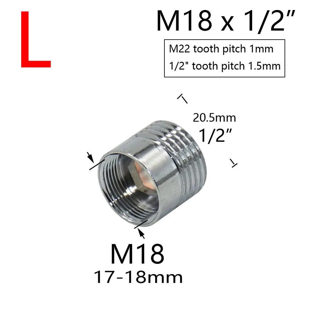 Adaptateur Fileté Laiton 1/2" Vers M16-M32 - Pour Robinet Et Tuyauterie - Lot De 2 Pièces