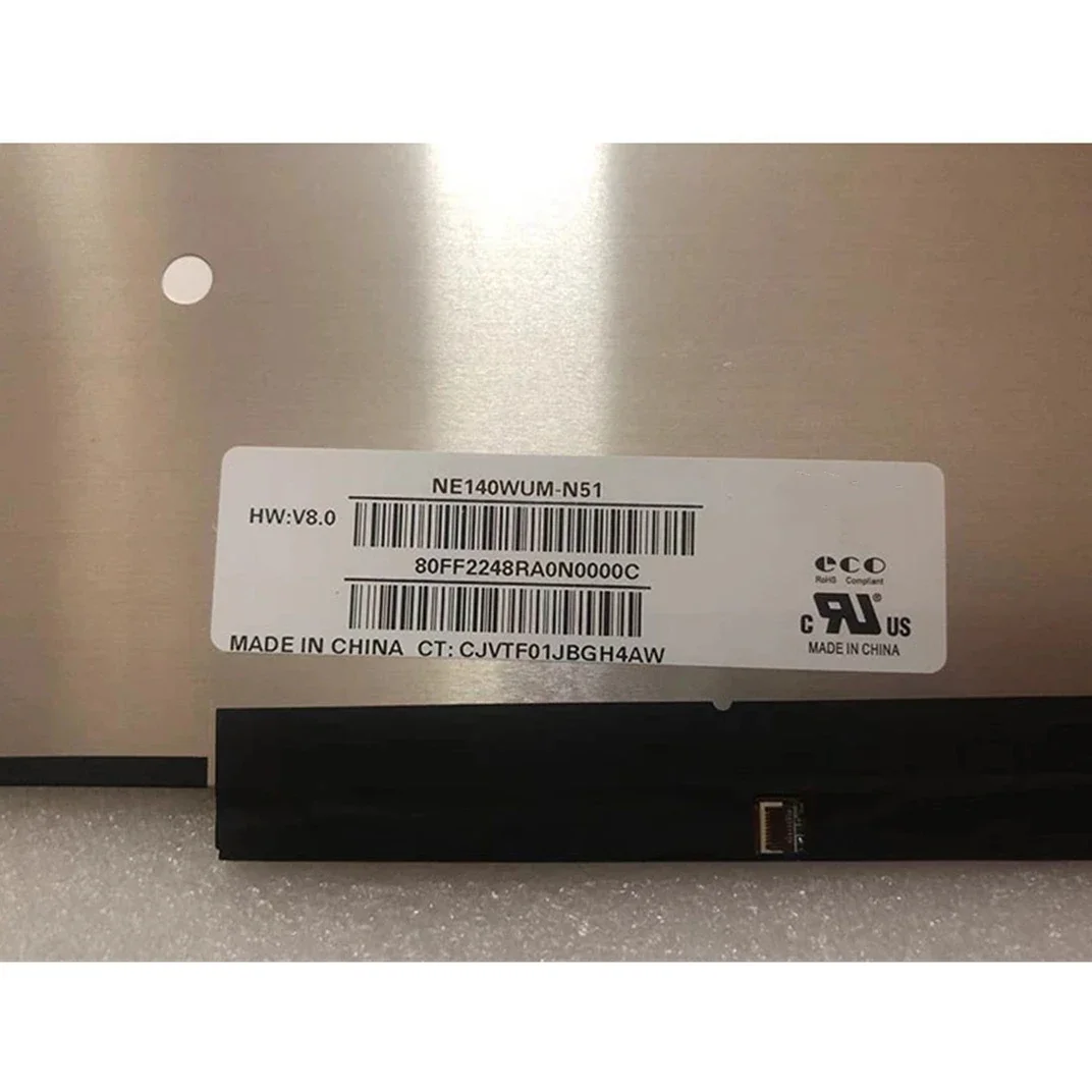 14.0 'NE140WUM-N51 1920*1200 EDP 노트북 LCD LED 스크린 패널 매트릭스