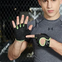 Gym Gloves Fitness Weight Lifting Gloves Body Building Training Sports Gloves Workout Half Finger Hand Protector for Men Women 2