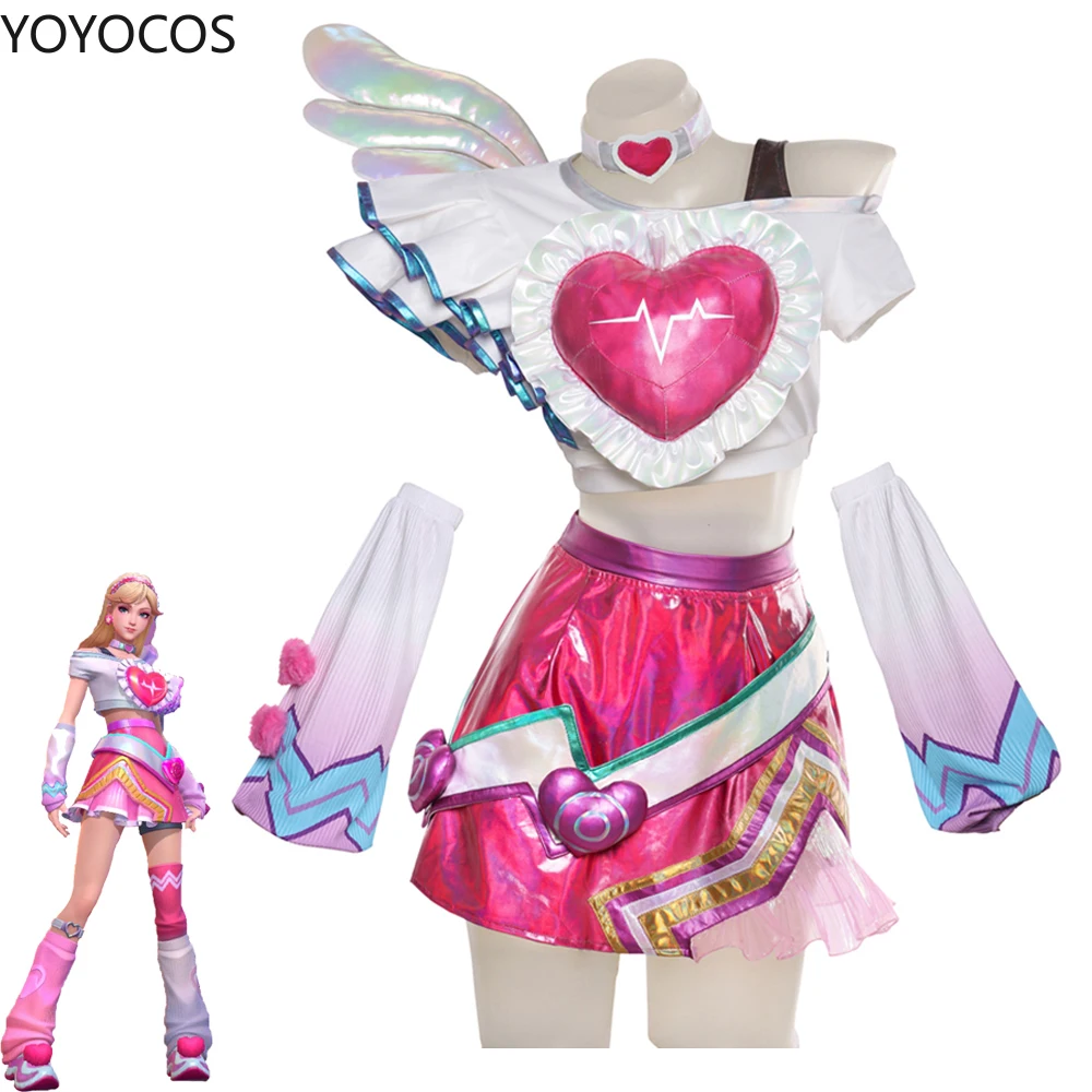 

YOYOCOS LOL Lovestruck Lux Cosplay Valentine’s Day Lux Women Cosplay Costume New Skin Lux Women Cosplay Halloween Full Set